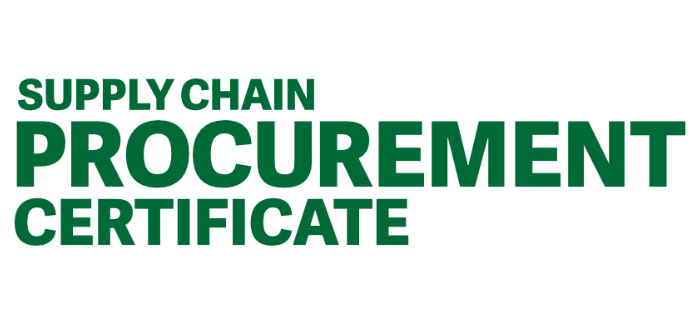 Supply Chain Procurement Certificate Supply Chain Procurement Certificate